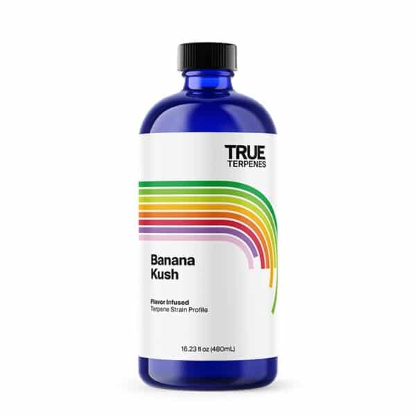 True Terpenes Banana Kush Flavor Infused terpenes bottle - new look